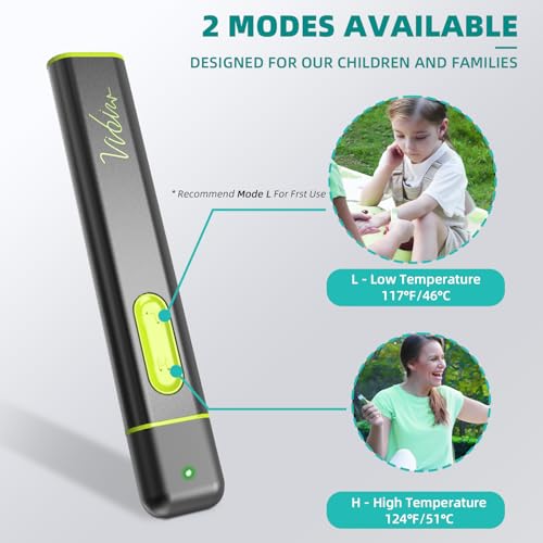 Vibis Insect Bite and Sting Relief, Rechargeable Bug Bite Itch Relief Thing Fast Symptom Relief for Mosquito Bites, Chemical-Free Treatment Natural Relief from Bug and Mosquito Bites Itching - Grey