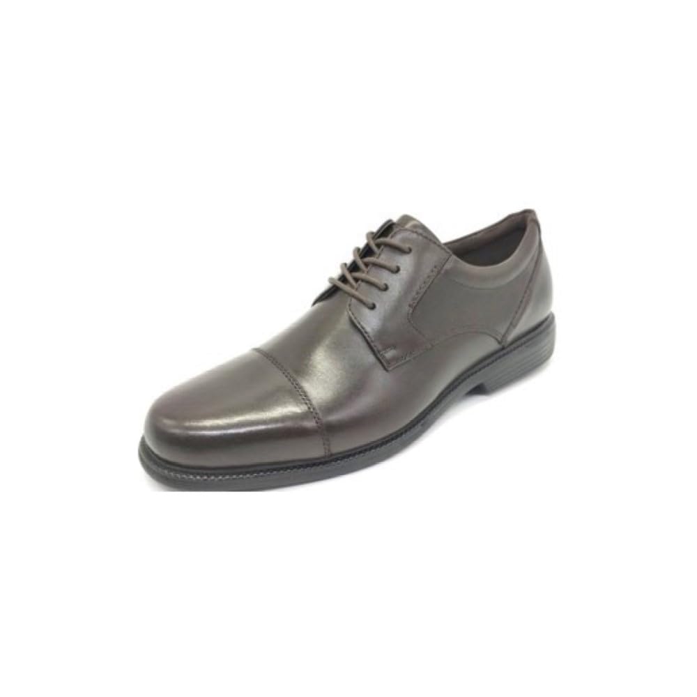 Rockport Mens Charles Road Cap Toe Oxford Dark Brown 11 M (D) Image