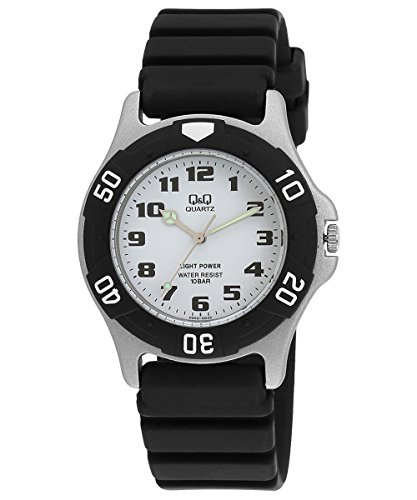 Q&Q Regular Analog White Dial Men's Watch - H950J003