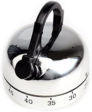 60 Minute Alarm Mechanical Teapot Shaped Timer Clock Counting For Kictchen Cooking by uGen! Perfect Home Kitchen Cooking Tool for you!