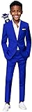 Black n Bianco Boys' First Class Slim Fit Suits