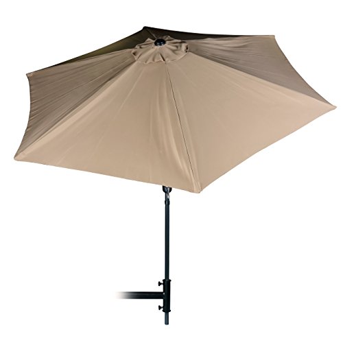 Camcocamco Large Tilting Outdoor Patio Umbrella 9 Tilts In Various Directions To Block Sun Rays Durable Uv Resistant And Water Repelling Material Easy Set Up Beige 51959 Dailymail