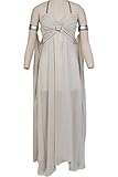 Cosplaysky Game of Thrones Costume Mother of Dragons Daenerys Targaryen White Dress XX-Large