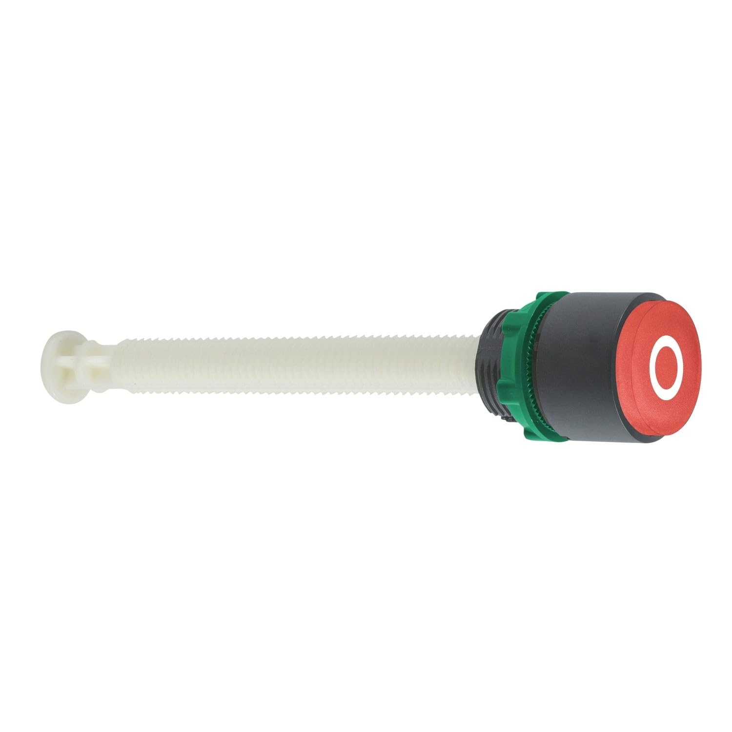 Schneider Electric red projecting reset pushbutton Ø22 marked O for 17...120 mm actuation distance