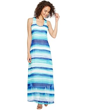 Womens Stripe Print Maxi