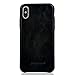 JISONCASE iPhone X Leather Case, iPhone X Case, Vintage Series Slim Back Case Grip Cover with Metallic Buttons for 2017 Apple iPhone X 5.8