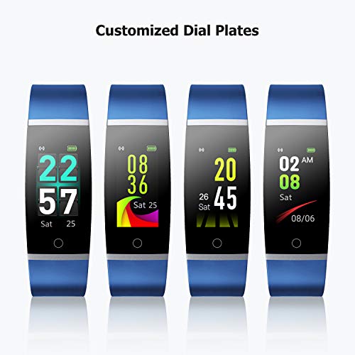LETSCOM Fitness Tracker HR, Color Screen Activity Tracker with Heart Rate Monitor and Sleep Monitor, IP68 Waterproof Pedometer Watch, Step Counter, Calorie Counter for Women Men Kids