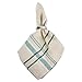 DII French Stripe Tabletop Collection Farmhouse Style Dining Table Linen Napkin Set, 20x20, Taupe/Teal, 6 Piece