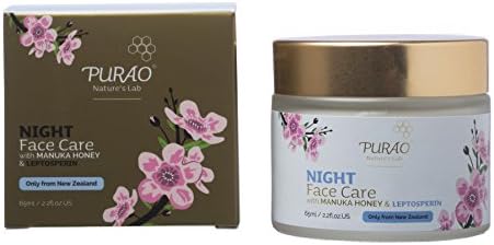 NATURAL NIGHT FACE MOISTURIZER CREAM with ACTIVE MANUKA HONEY