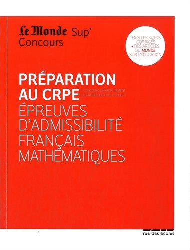 Préparation au CRPE, concours de recrutement de professeur des écoles
