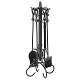 Uniflame, F-1056, 5pc Black Wrought Iron Toolset
