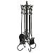 Uniflame, F-1056, 5pc Black Wrought Iron Toolset