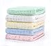 Baby Washcloths - Natural Organic Baby Newborn Face Towel Pure Muslin Cotton Washcloths Absorbent Baby Wipes - Soft Bath Towel for Sensitive Skin Baby Registry as Shower Gift 5 Packs by KRRAMEL