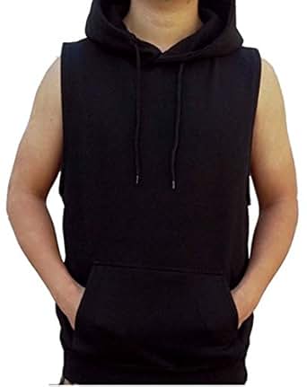Where to buy sleeveless hoodie vest dress men