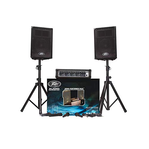 image for Peavey Audio Performer Pack PA System with Mixer, 2 Mics, 2 XLR Cables
