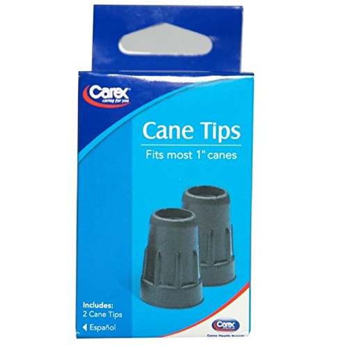 Carex Gray Cane Tips 3/4 in, 2 ea