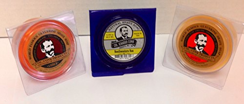 Col. Conk All Natural Shave Soap South Western Sun + Traditional Amber and Bayrum 2.25 Ounces (Variety 3 Pack)