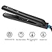 KIPOZI Ceramic Hair Straightener 1 Inch Professional Dual Voltage Flat Iron Travel Flat Iron for Hair with LCD Display Adjustable Temperature, Instant Heat Up, Black thumb 3