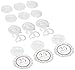 Elegant Decorative Swirl Anniversary Party Supplies, 12 Pieces, Made from Paper, Silver, Swirls w/ Cutouts 24