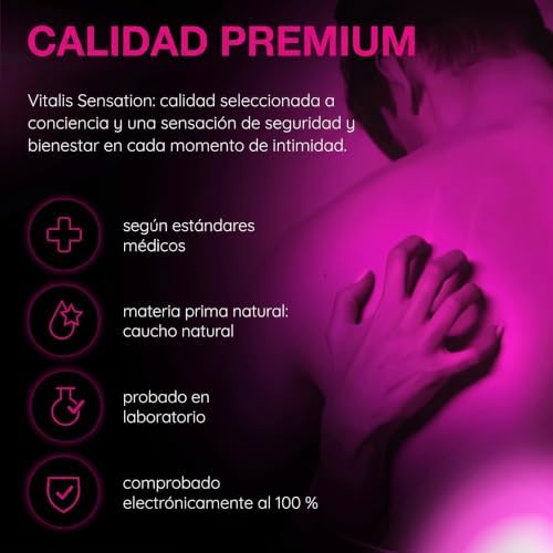 sensation, pack de 12 condones, 12 unidades