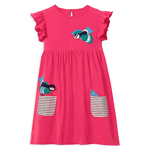 Animal Dress For Baby - VIKITA Toddler Girl Animal Stripe Cotton