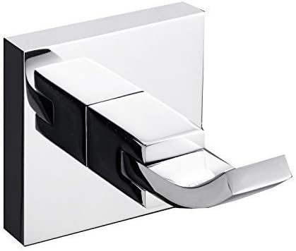YiYouTech Solid Brass Single Robe Hook Home Improvement Tools Chrome Silver Towel Bar Over The Door Towel Rack Bathroom Accessories Wall Mount Towel Stands Standing Shelf Hotel Hooks