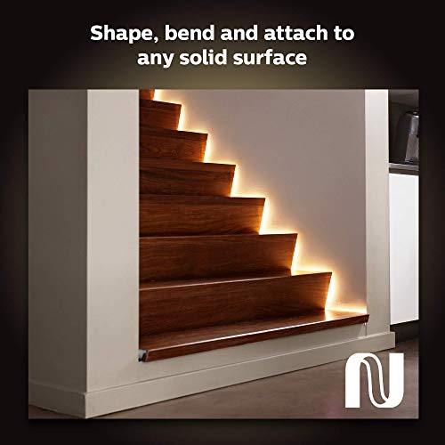 Philips Hue Bluetooth Smart Lightstrip Plus 2m/6ft Base Kit with Plug, (Voice Compatible with Amazon Alexa, Apple… - Image 2