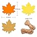 Whaline 150 Pcs Fall Gift Tags Maple Leaves Favor Paper Tags Favor with 131 Feet Natural Jute Twine for Autumn, Thanksgiving, Wedding, Craft Presents (3 Colors)