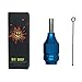 BIGWASP Premium Quality Aluminium Alloy Tattoo Cartridge Grip For Needle Cartridges (Blue)
