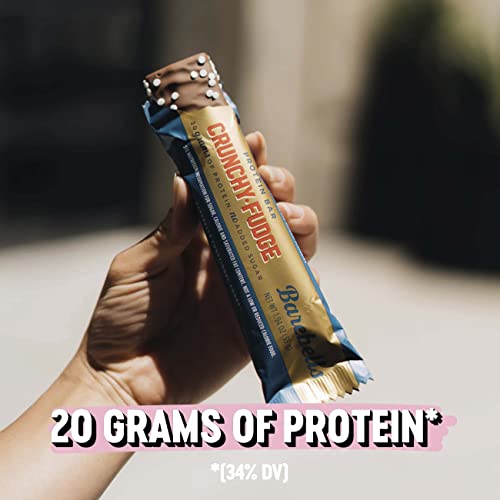Barebells Protein Bars Crunchy Fudge 12 Count, 1.9oz Bars Protein