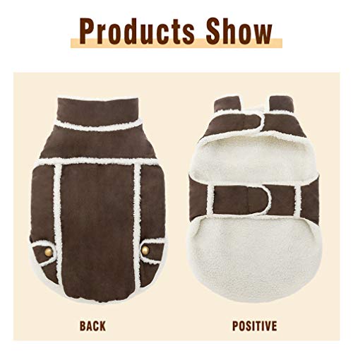 BINGPET Dog Winter Coat Cold Weather Dog Clothes, Windproof Fall