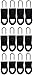 Zipper Fixer Bulk Pull Tab Packs (Mix: 4-Small 4-Large & 4-Jumbo)