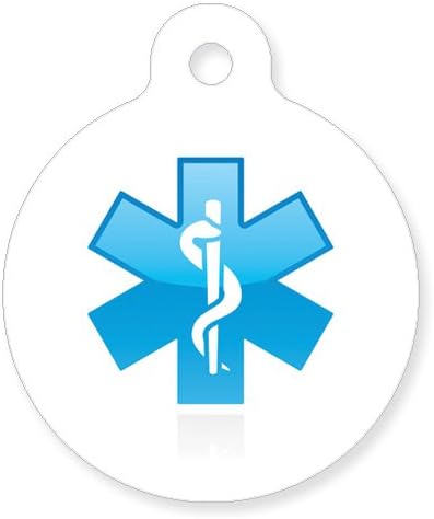 Medical Tags - Allergic to Penicillin - Modern Caduceus Symbol