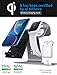 Bestand 3 in 1 Aluminum Stand for Apple iWatch, Charging Station for Airpods, Qi Fast Wireless Charger Dock for Apple iWatch/iPhone X/8 Plus/8, Samsung S8, Grey