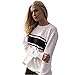 Germinate White Crewneck Sweaters Women Fall Winter Casual Work Christmas Holiday Knitted Pullover Plus Size Oversized (Beige, L)