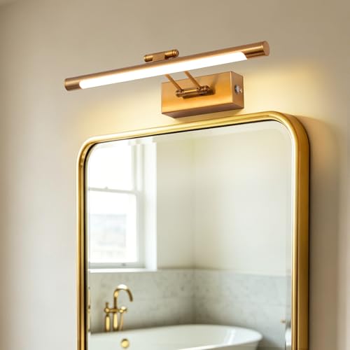 TYhogar LED Wall Light for Bathroom Mirror, 40 cm, 8 W, 3000 K, Wall Lamp with Swivel Head – Light for Vanity and Vanity