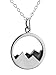 FashionJunkie4Life Sterling Silver Mountain Range Peaks Pendant Necklace, 18