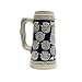 1.1 Liter | OktoberfestHaus Tankard Ceramic Beer Stein Cobalt Blue Collectible Bier Krug German Adler (Eagle) Medieval Coat Of Arms Jarras de Cerveza and Jarra Stein