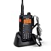 JUENTAI JT-UV6DR 5W Dual Band Two-Way Ham Radio Transceiver UHF VHF 136-174Mhz 400-480Mhz 65-108Mhz FM Two-Way Radio
