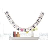 Pixnor Cheers Bitches Bachelorette Decorations Hen Party Bunting Banner Paper Cards Flag Garland