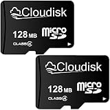 Cloudisk 2x 128MB Micro SD Card Small Files Documents Passwords Encryption Keys view 1