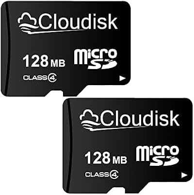 Cloudisk 2x 128MB Micro SD Card Small Files Documents Passwords Encryption Keys