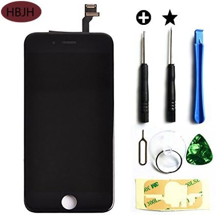 HBJH Screen Replacement LCD Display Touch Screen Digitizer Frame Assembly Full Set with Free Tools for iPhone 6 Plus(5.5inch) (black-6G-plus)