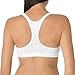 Fruit of The Loom Womens Spaghetti Strap Cotton Pull Over 3 Pack Sports Bra, Grey With Black/White/Black Hue, 44