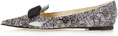 Eldof Women's Flats, Pointed Toe Flats Pumps, Patent Leather Flats Pumps, Walking Dress Office Classic Comfortable Flats