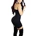 Antopmen Women Sexy Backless Basic Dresses Sleeveless Slim Vestidos Vest Tanks Bodycon Dress Strap Solid Party Dress (Large, Black)