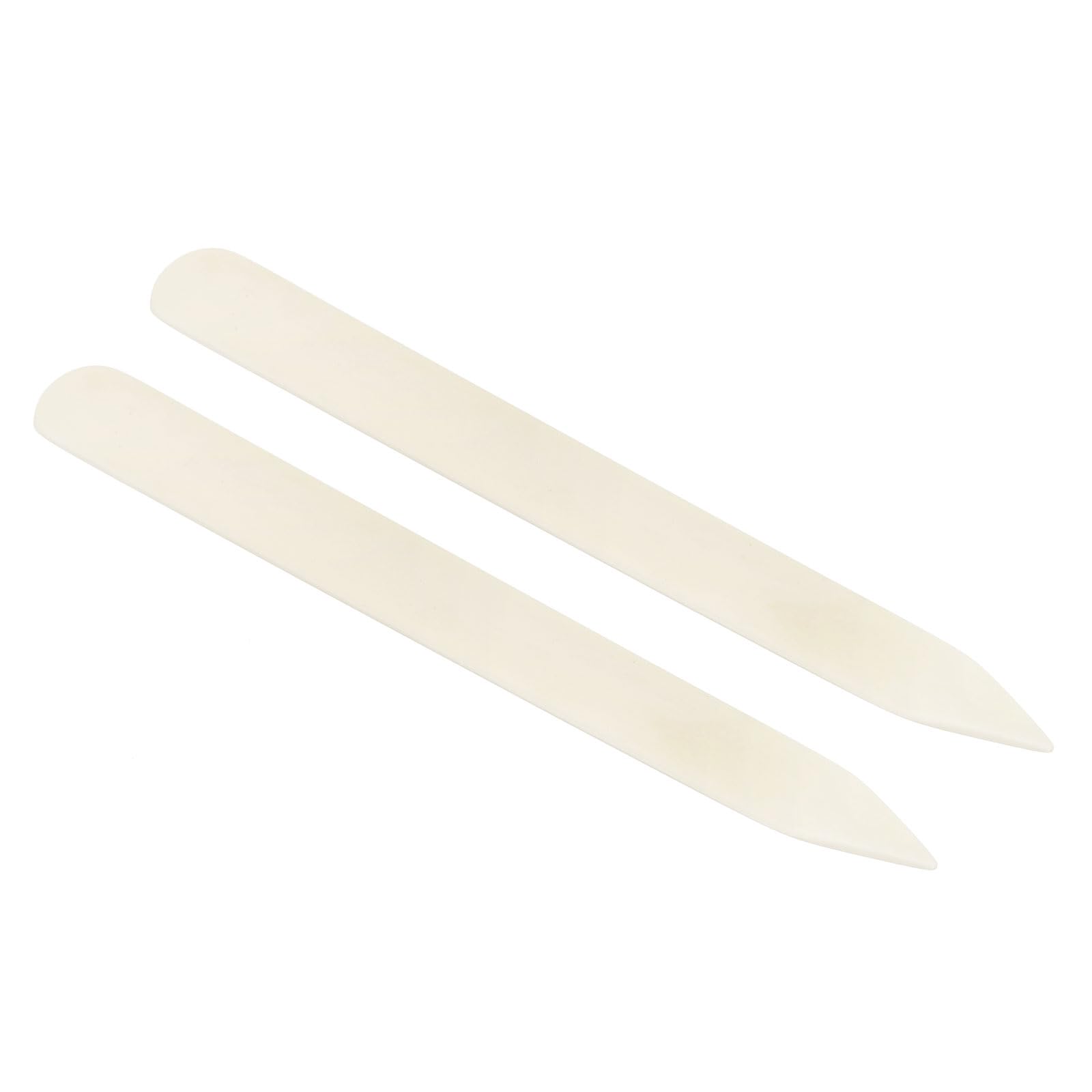 PATIKIL 8" Bone Folder Creaser, 2 Pack Paper Creaser Straight Scoring Folding Creasing Origami Tool for DIY Handmade Burnishing Bookbinding and Paper Crafts, White