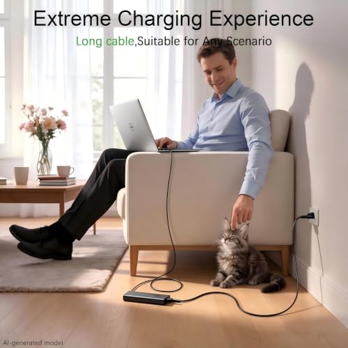 130W USB C Laptop Charger Compatible with Dell Precision 5530 5550 5560 5570 5750 5760 5770,Latitude 5401 5411 5501 5511 5520,XPS 15 17 9575 9500 9700 Power Supply Cord (DA130PM170 HA130PM170 0K00F5)