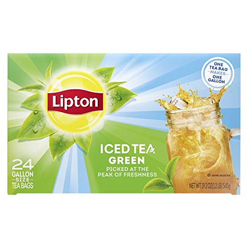 Lipton Green Iced Tea Bags Unsweetened Made with Tea Leaves Sourced