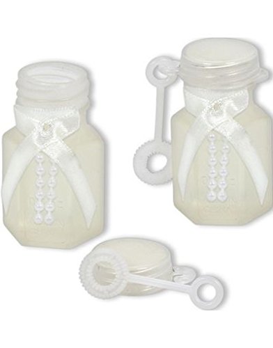 Elegant and Fun Wedding Party Bubble Maker Favour, Non Toxic, Pack of 24